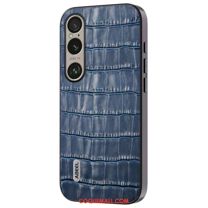 Coque Sony Xperia 1 VI Texture Crocodile ABEEL