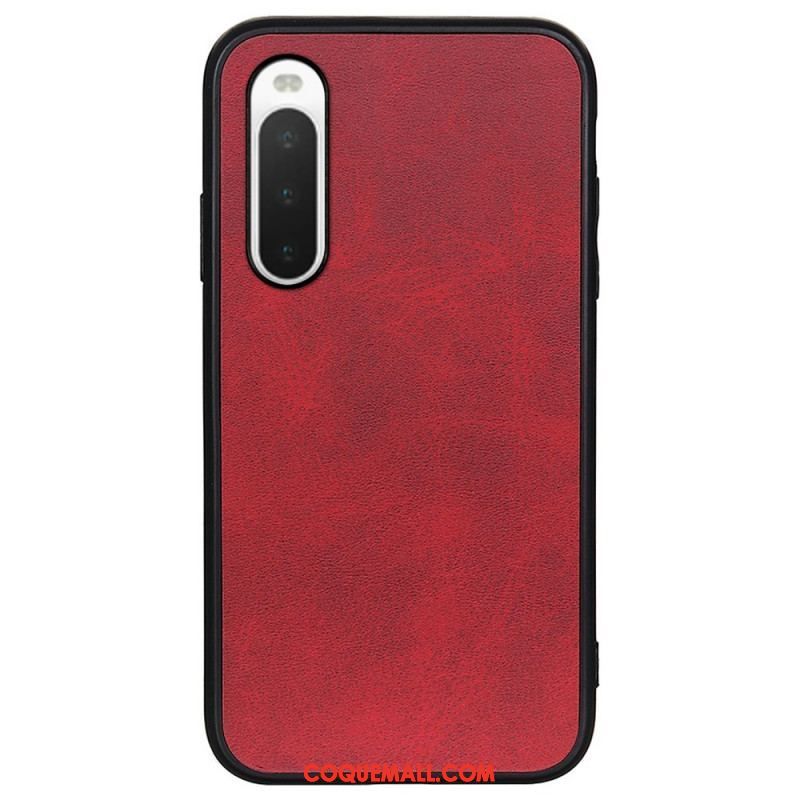 Coque Sony Xperia 10 IV Simili Cuir Texturé