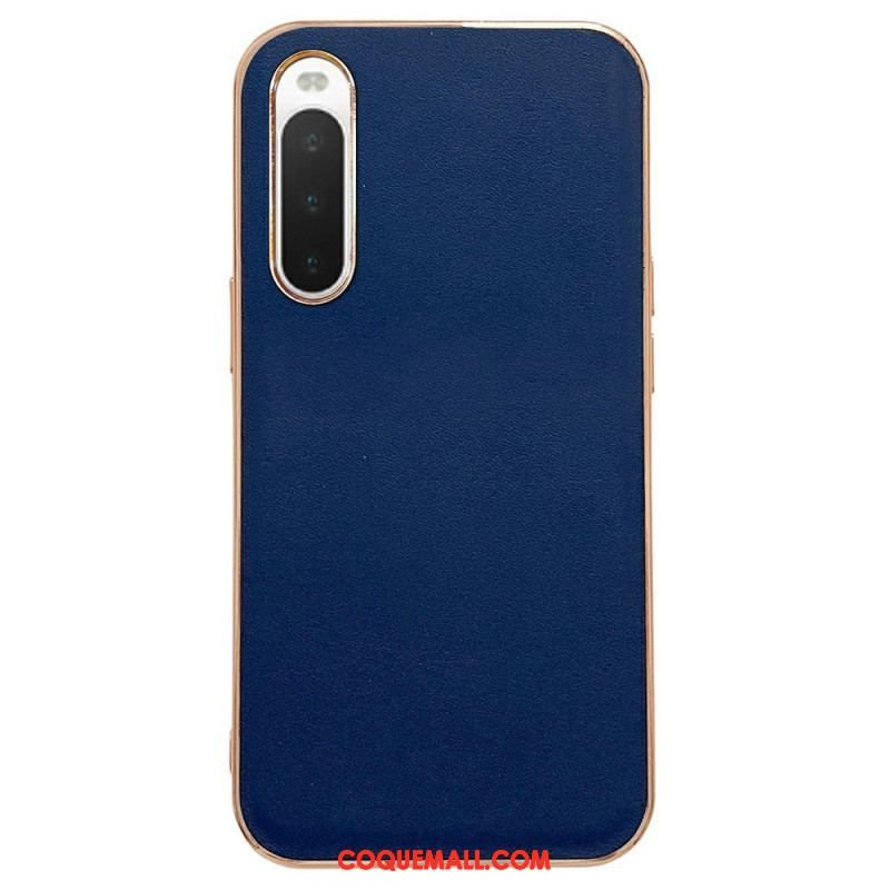 Coque Sony Xperia 10 IV Vrai Cuir