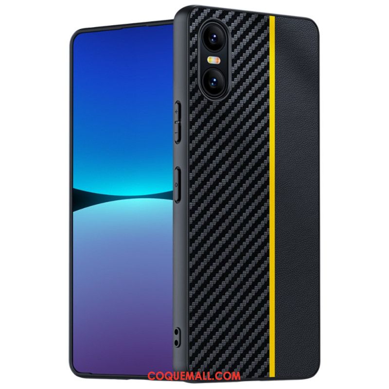 Coque Sony Xperia 10 VI Déclinaison Fibre Carbone