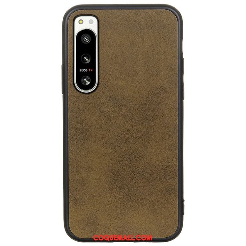 Coque Sony Xperia 5 IV Effet Cuir