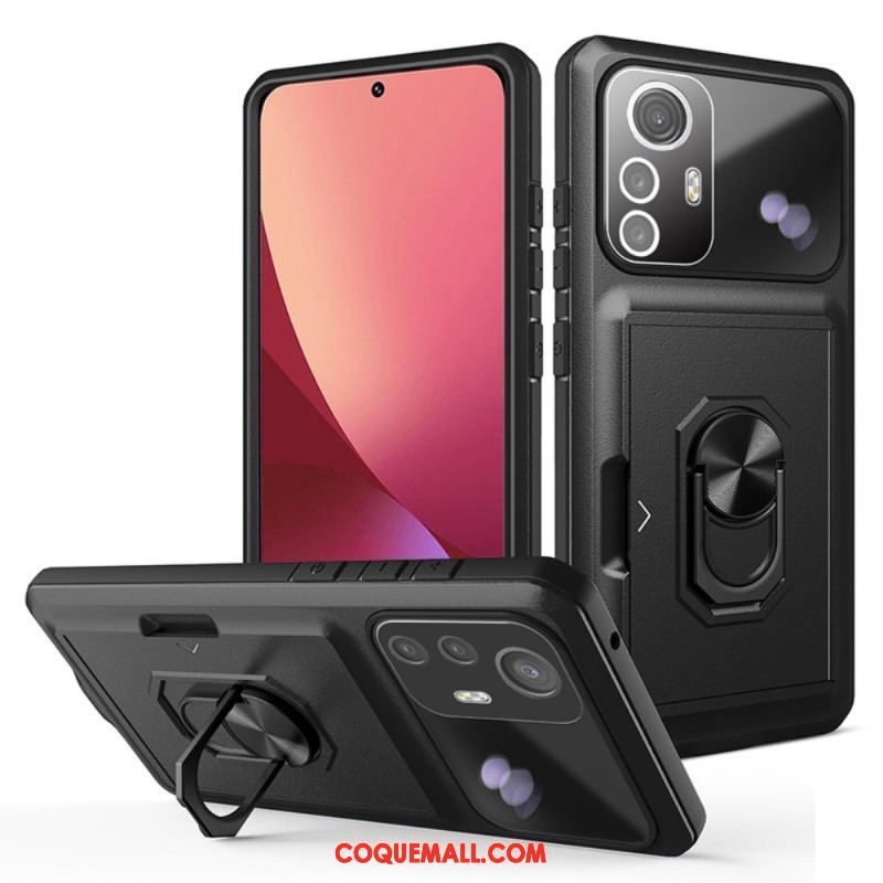 Coque Xiaomi 12 / 12X Anneau-Support et Porte-Carte