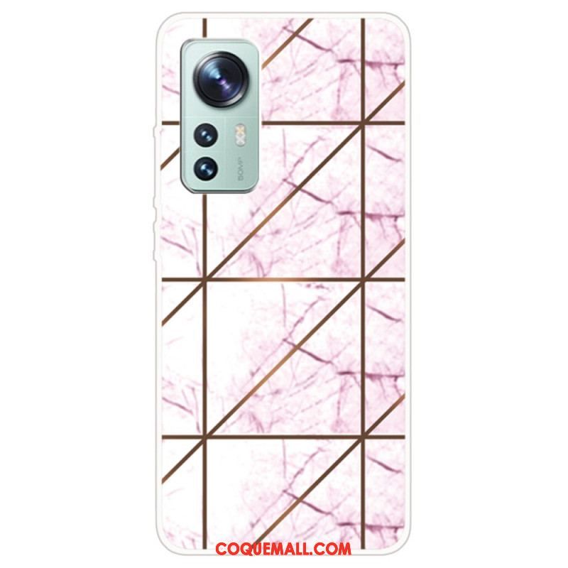 Coque  Xiaomi 12 / 12X  Marbre Géométrique Décliné