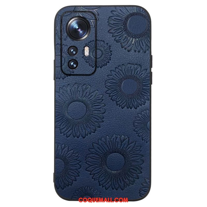 Coque Xiaomi 12 / 12X Simili Cuir Tournesols