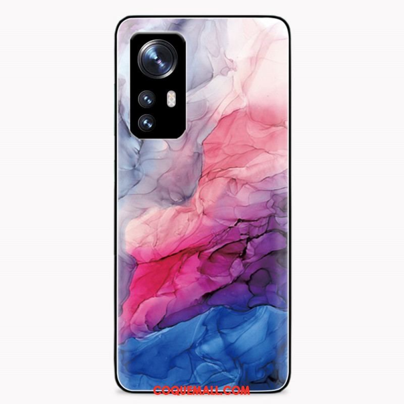 Coque  Xiaomi 12 / 12X  Verre Trempé Marbre Aquarelle