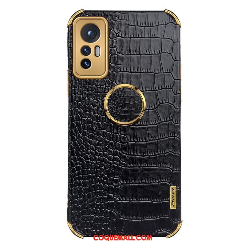 Coque Xiaomi 12 Pro Effet Peau Crocodile