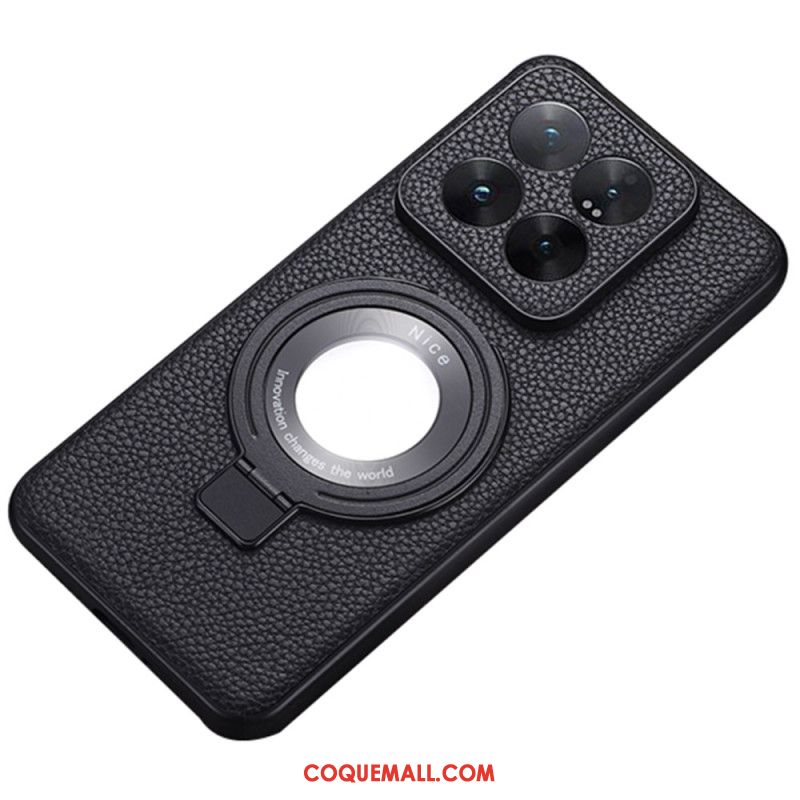 Coque Xiaomi 14 Effet Cuir Compatible MagSafe