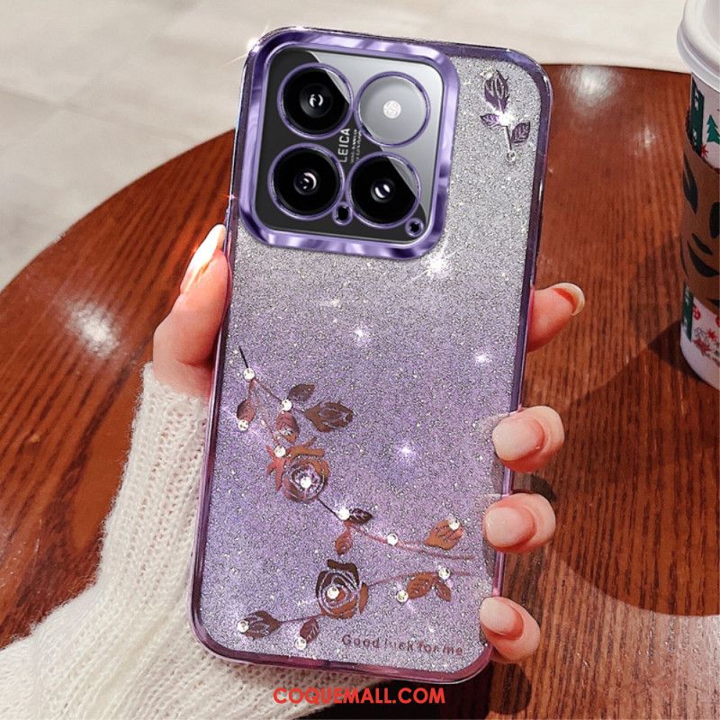 Coque Xiaomi 14 Motif Paillettes KADEM