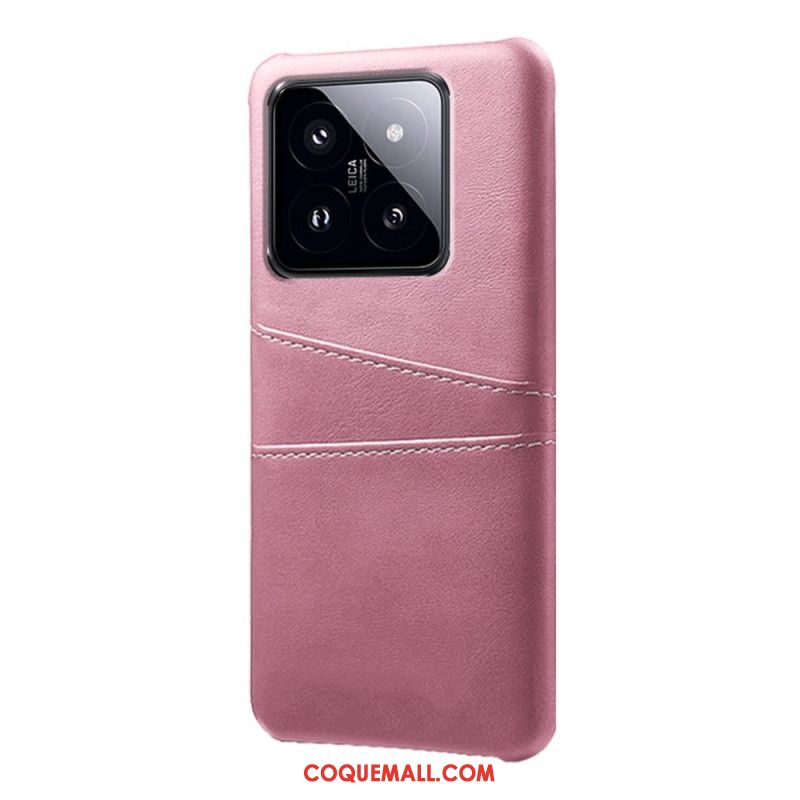 Coque Xiaomi 14 Pro Effet Cuir Porte-Cartes