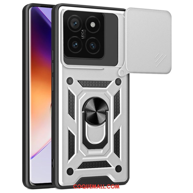 Coque Xiaomi 14T Protection Camera Coulissante et Support