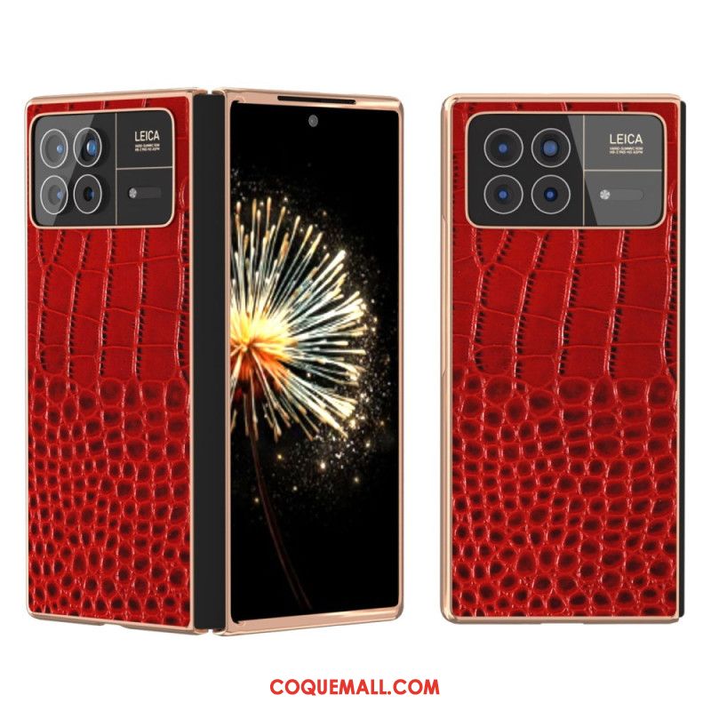 Coque Xiaomi Mix Fold 3 Style Crocodile