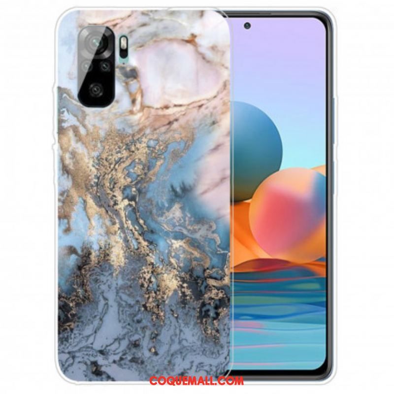 Coque Xiaomi Redmi Note 10/10S/Poco M5s Motif Marbre