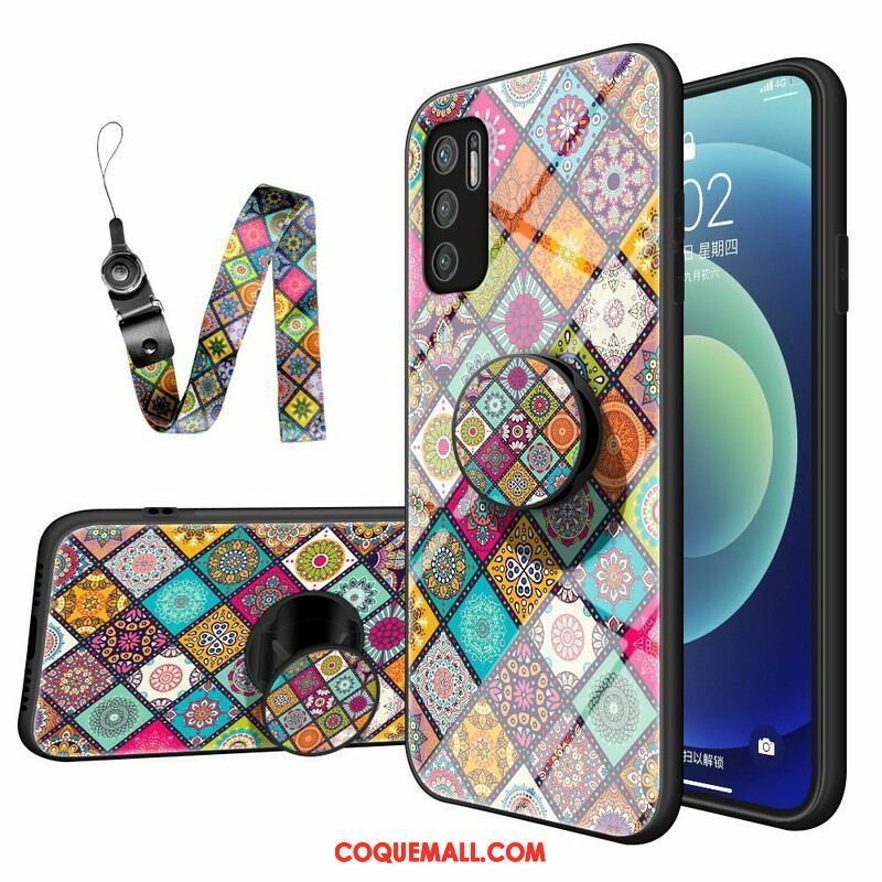 Coque Xiaomi Redmi Note 10 5G / Poco M3 Pro 5G Support Magnétique Patchwork