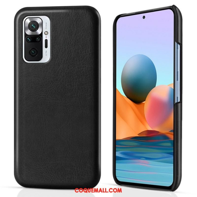 Coque Xiaomi Redmi Note 10 Pro Effet Cuir KSQ