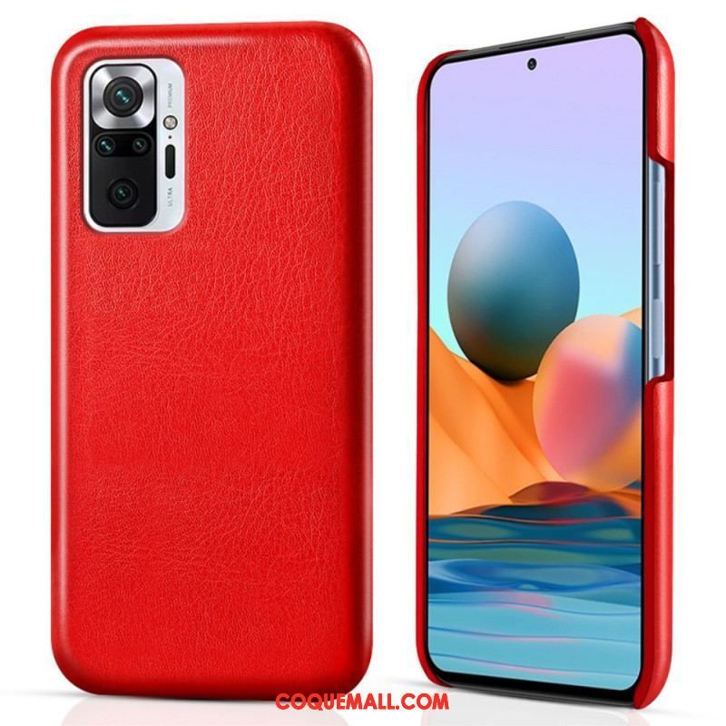 Coque Xiaomi Redmi Note 10 Pro Effet Cuir KSQ