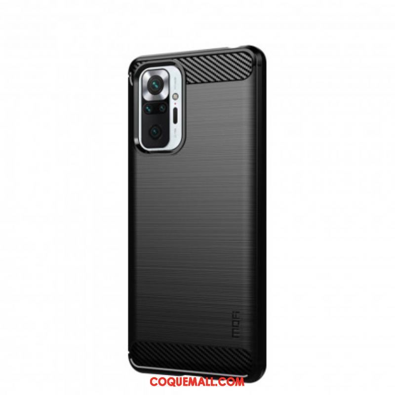 Coque Xiaomi Redmi Note 10 Pro Fibre Carbone Brossée Mofi