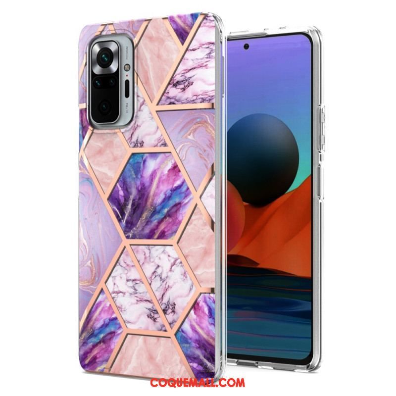 Coque Xiaomi Redmi Note 10 Pro Marbre Géométrie Intense