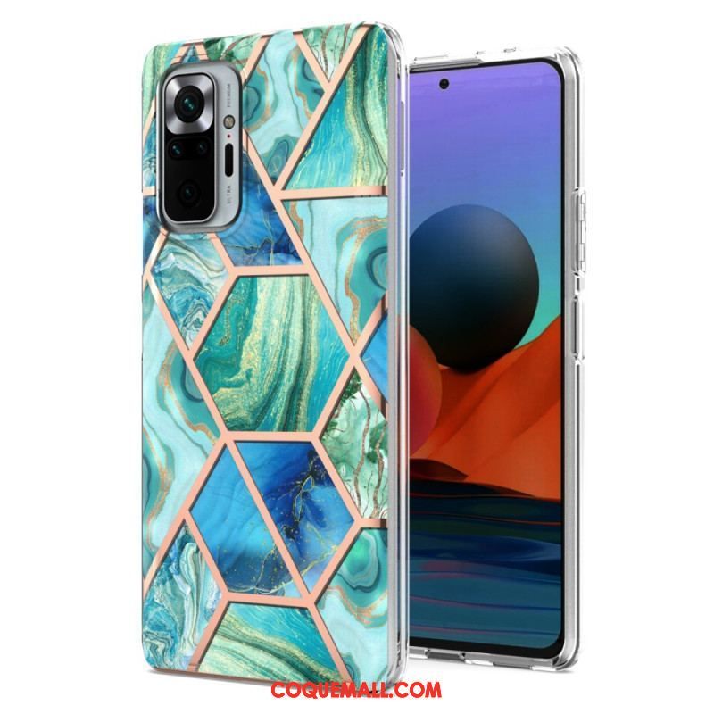 Coque Xiaomi Redmi Note 10 Pro Marbre Géométrie Intense