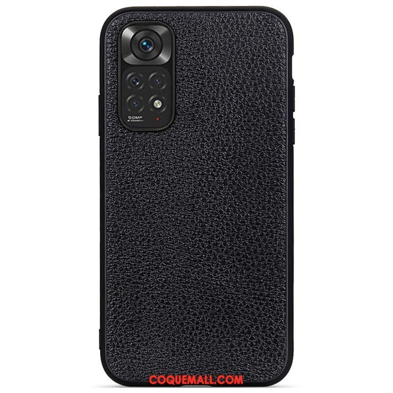 Coque Xiaomi Redmi Note 11 / 11s Cuir Litchi Véritable