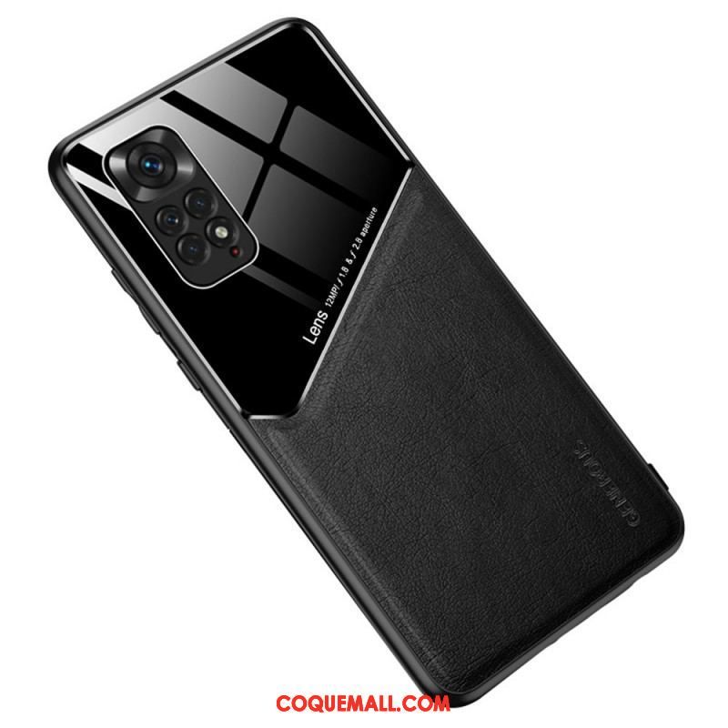 Coque Xiaomi Redmi Note 11 / 11s Effet Cuir Magnétique