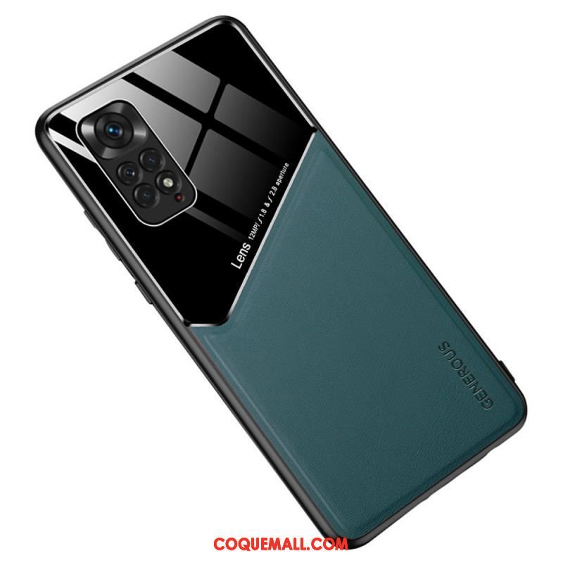 Coque Xiaomi Redmi Note 11 / 11s Effet Cuir Magnétique