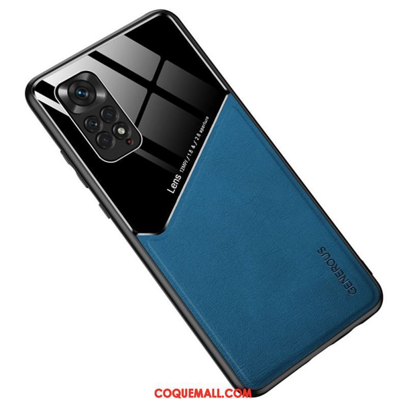 Coque Xiaomi Redmi Note 11 / 11s Effet Cuir Magnétique