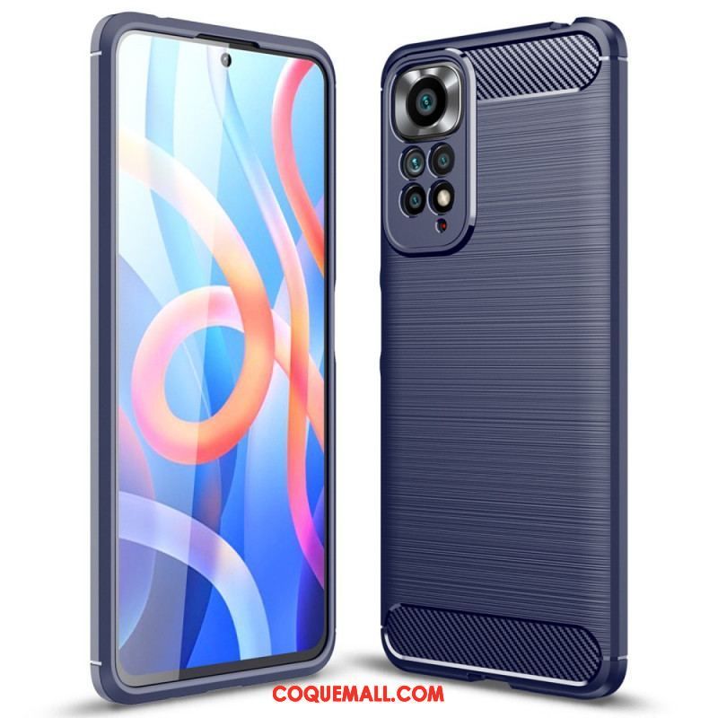 Coque Xiaomi Redmi Note 11 / 11s Fibre Carbone Brossée