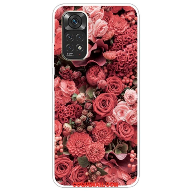 Coque Xiaomi Redmi Note 11 Pro / Note 11 Pro 5G Fleurs Intenses