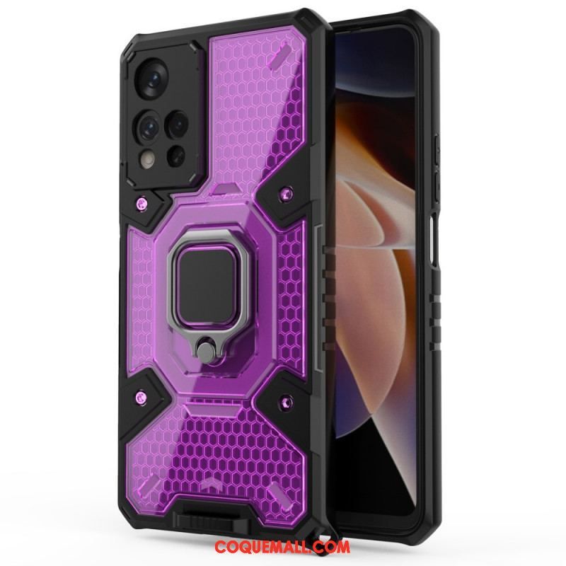 Coque Xiaomi Redmi Note 11 Pro Plus 5G Nid d'Abeille avec Anneau