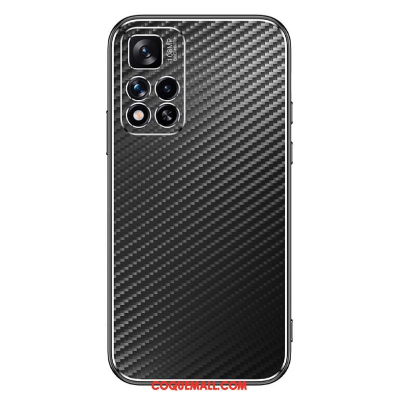 Coque Xiaomi Redmi Note 11 Pro Plus Métal et Fibre Carbone