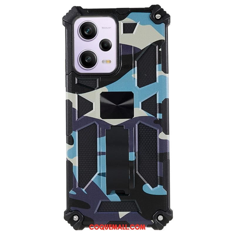 Coque Xiaomi Redmi Note 12/Poco X5 5G Camouflage Support Amovible