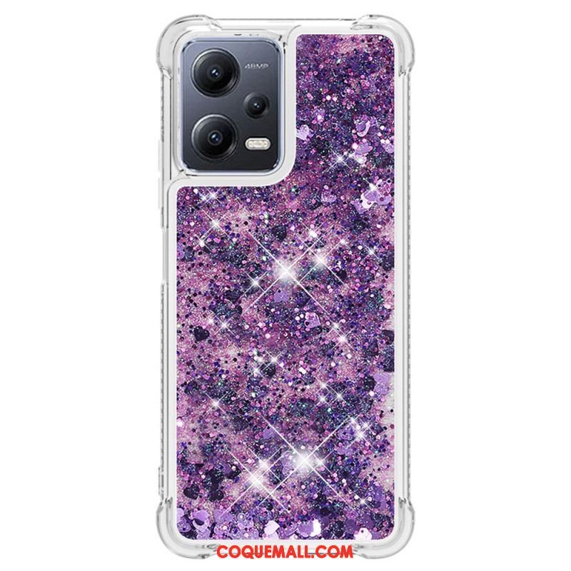 Coque Xiaomi Redmi Note 12/Poco X5 5G Paillettes Colorées