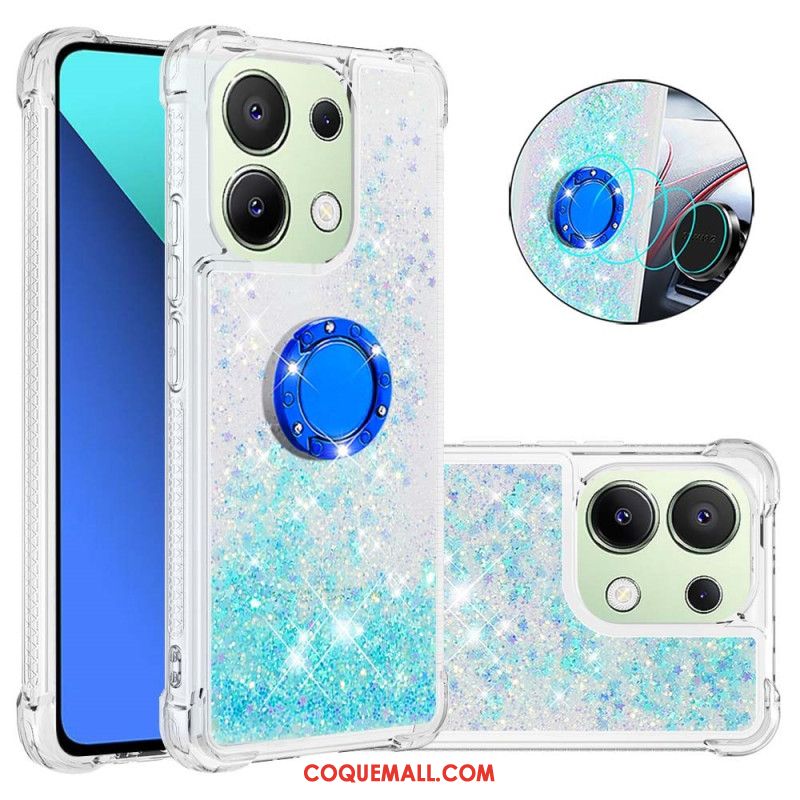 Coque Xiaomi Redmi Note 13 4G Anneau-Support Paillettes