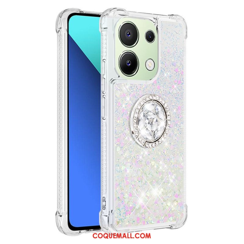 Coque Xiaomi Redmi Note 13 4G Anneau-Support Paillettes