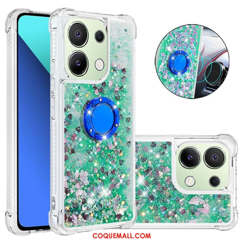 Coque Xiaomi Redmi Note 13 4G Anneau-Support Paillettes