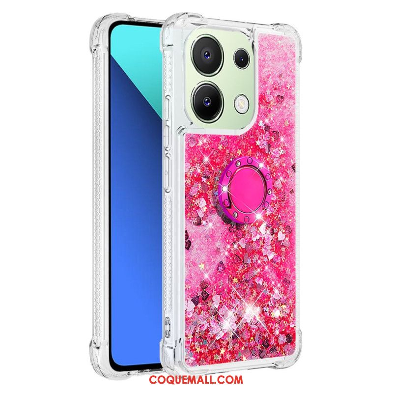 Coque Xiaomi Redmi Note 13 4G Anneau-Support Paillettes