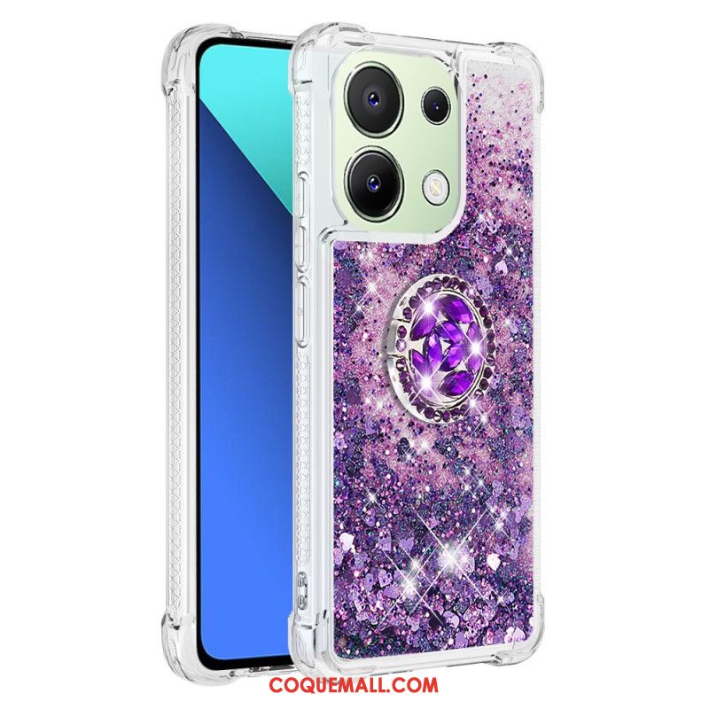 Coque Xiaomi Redmi Note 13 4G Anneau-Support Paillettes