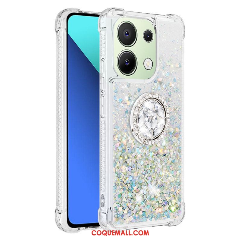 Coque Xiaomi Redmi Note 13 4G Anneau-Support Paillettes