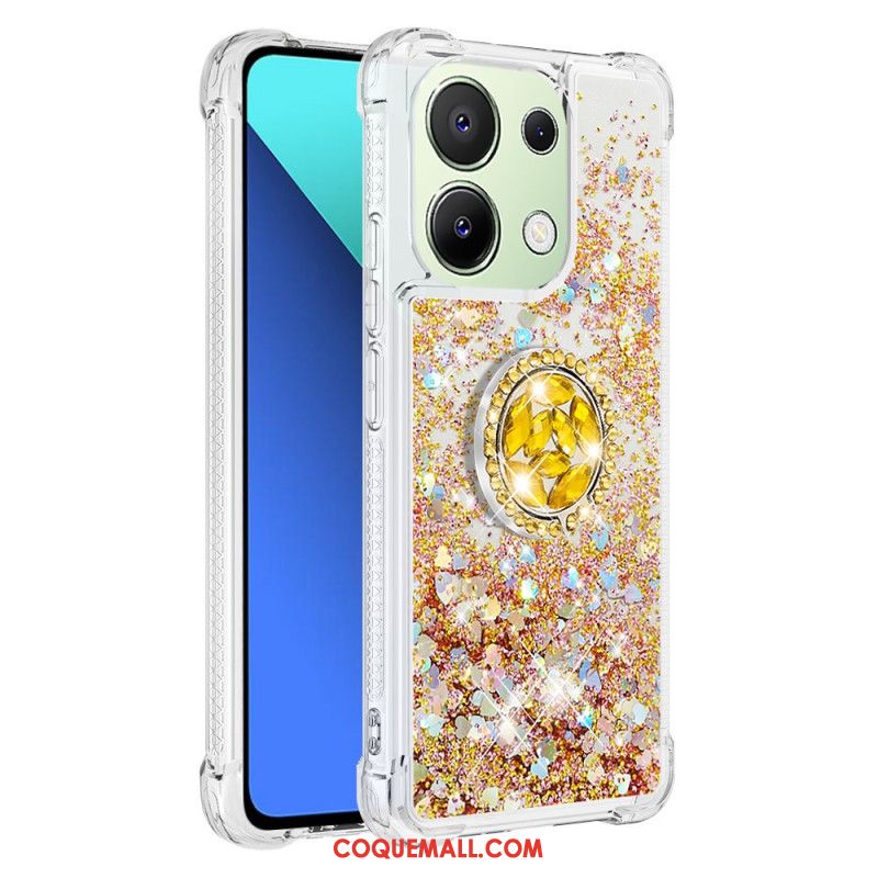 Coque Xiaomi Redmi Note 13 4G Anneau-Support Paillettes