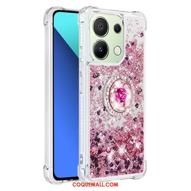 Coque Xiaomi Redmi Note 13 4G Anneau-Support Paillettes