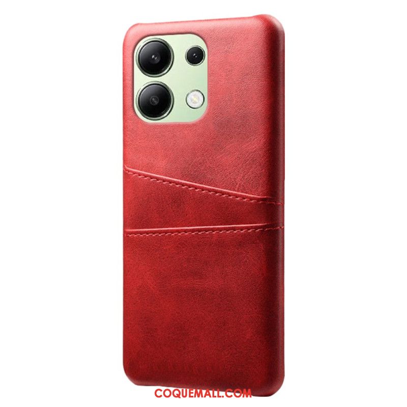 Coque Xiaomi Redmi Note 13 4G Effet Cuir Porte-Cartes