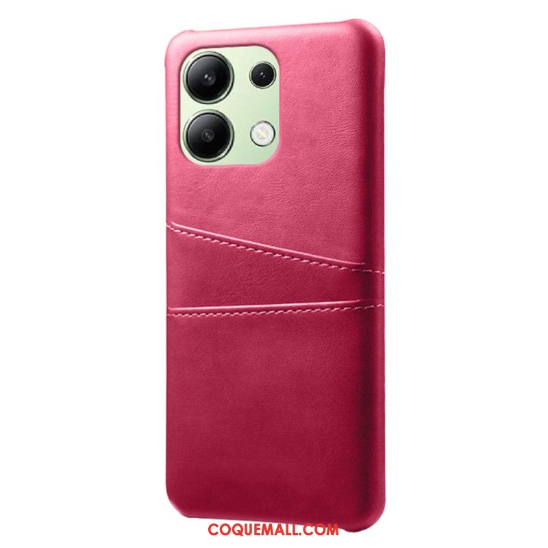 Coque Xiaomi Redmi Note 13 4G Effet Cuir Porte-Cartes