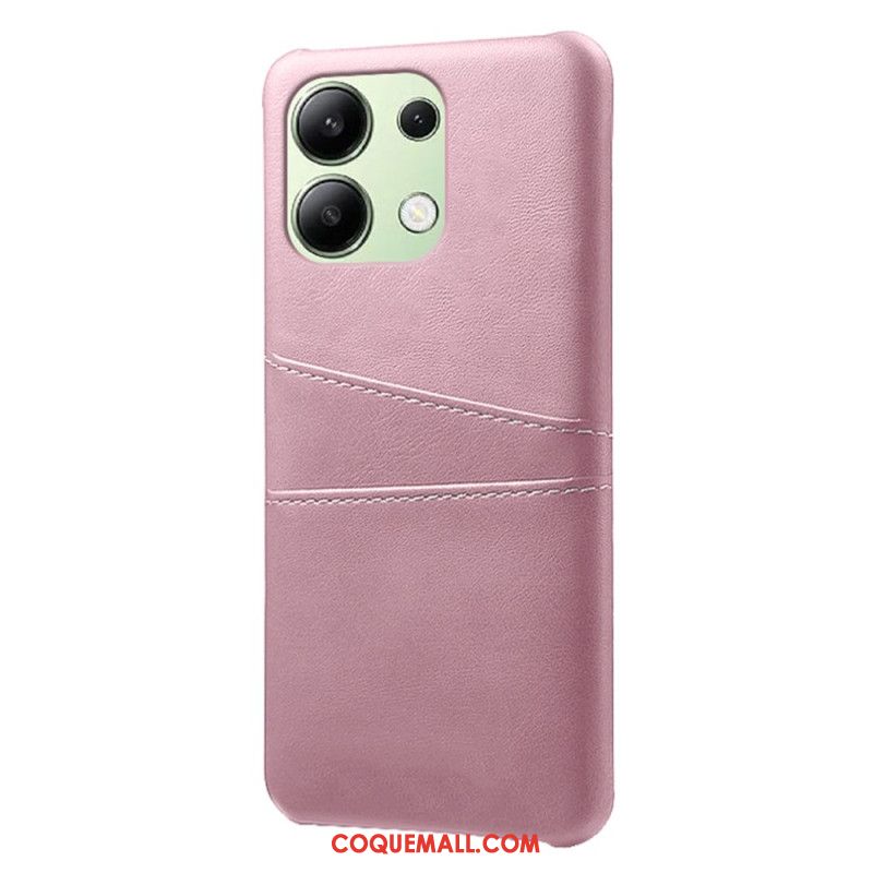 Coque Xiaomi Redmi Note 13 4G Effet Cuir Porte-Cartes