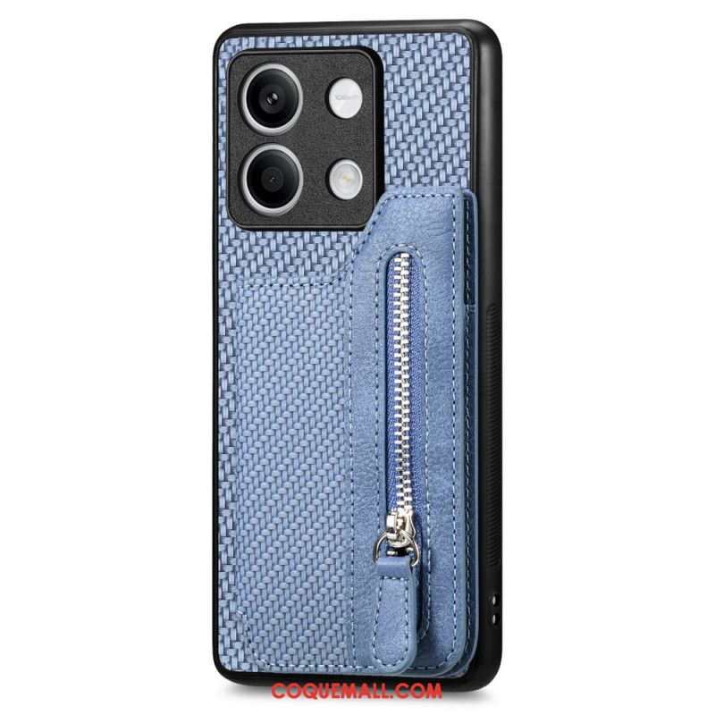 Coque Xiaomi Redmi Note 13 4G Fibre Carbone Porte-Monnaie