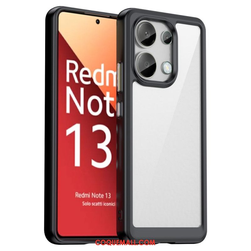 Coque Xiaomi Redmi Note 13 4G Hybride Rebords Colorés