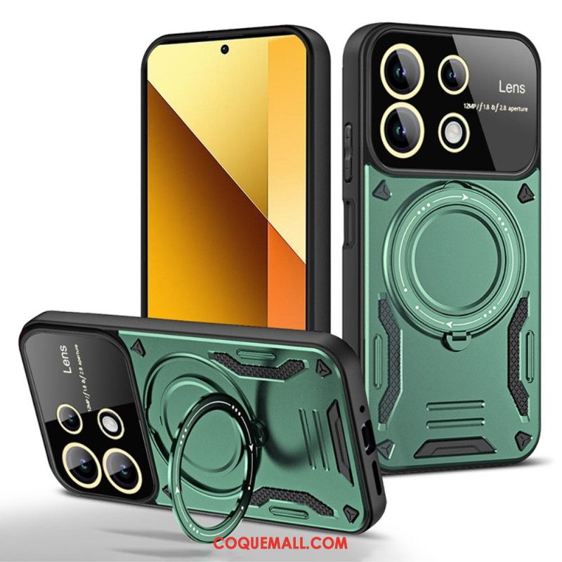 Coque Xiaomi Redmi Note 13 4G Magnétique avec Support Métallique