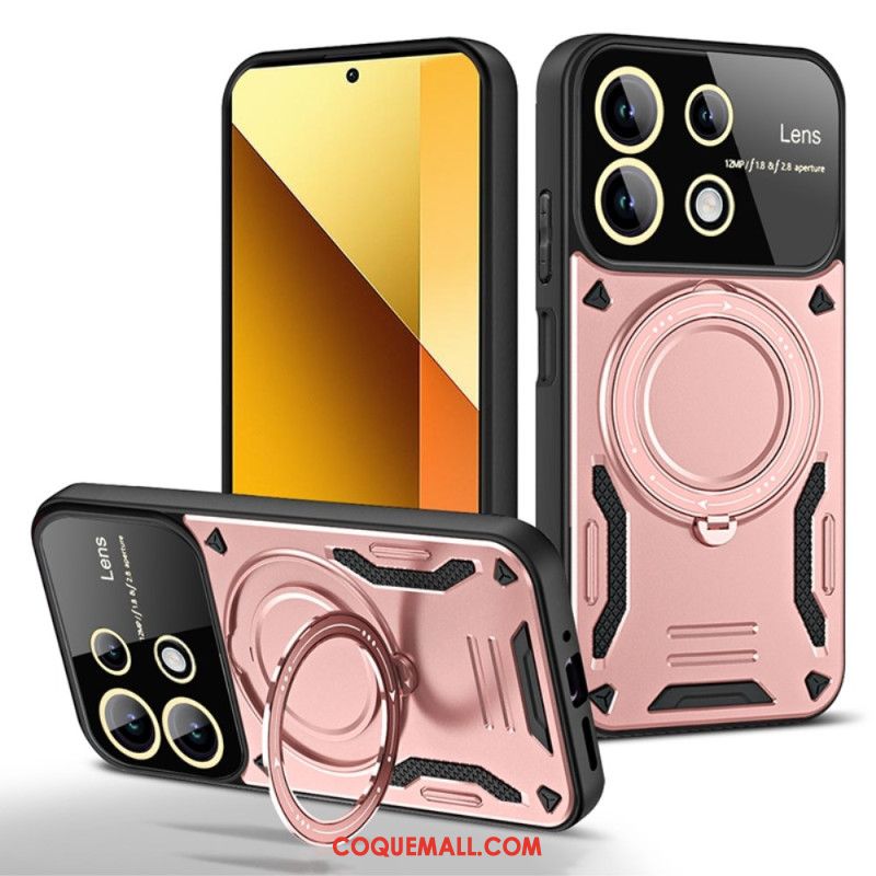 Coque Xiaomi Redmi Note 13 4G Magnétique avec Support Métallique