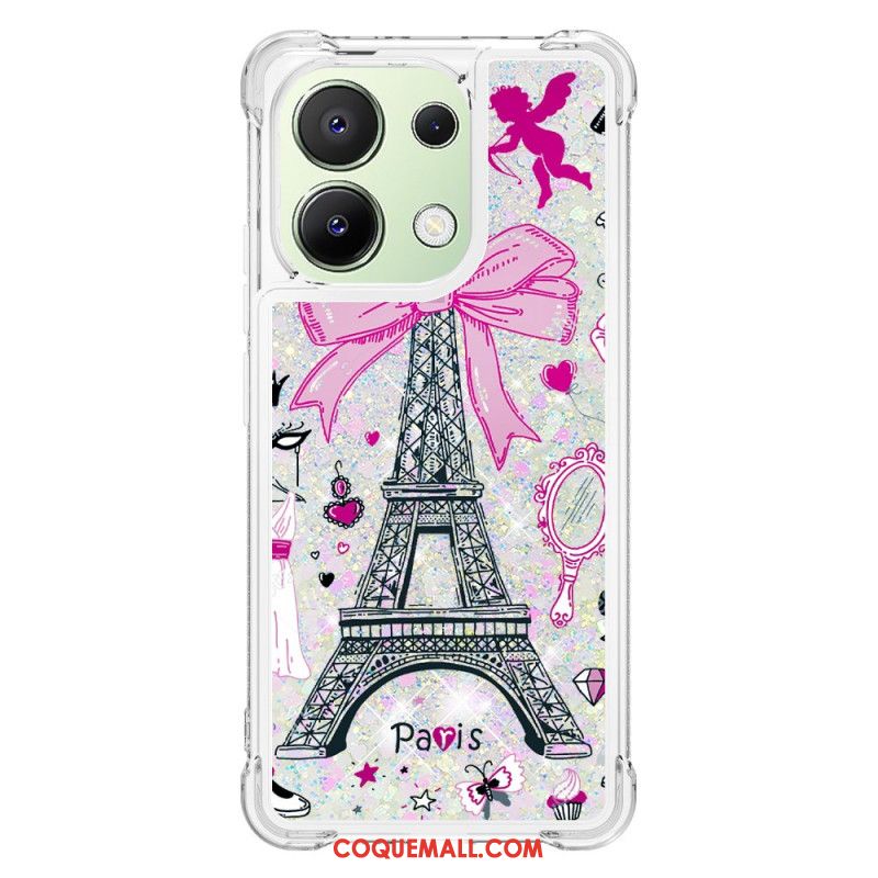 Coque Xiaomi Redmi Note 13 4G Paillettes Motif Cartoon