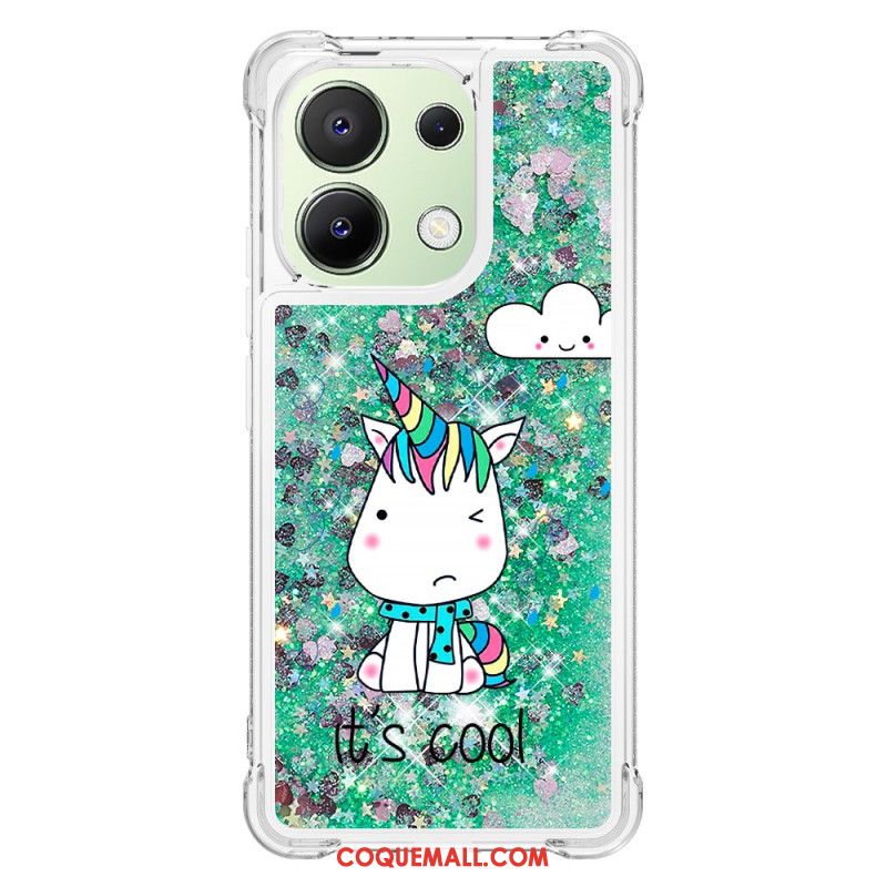 Coque Xiaomi Redmi Note 13 4G Paillettes Motif Cartoon