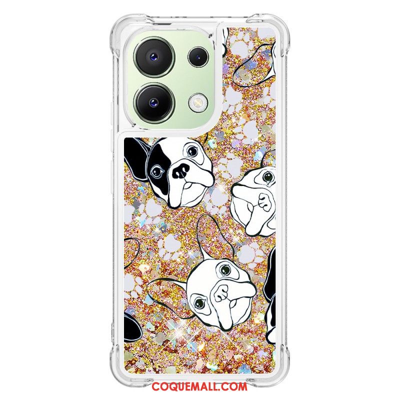 Coque Xiaomi Redmi Note 13 4G Paillettes Motif Cartoon